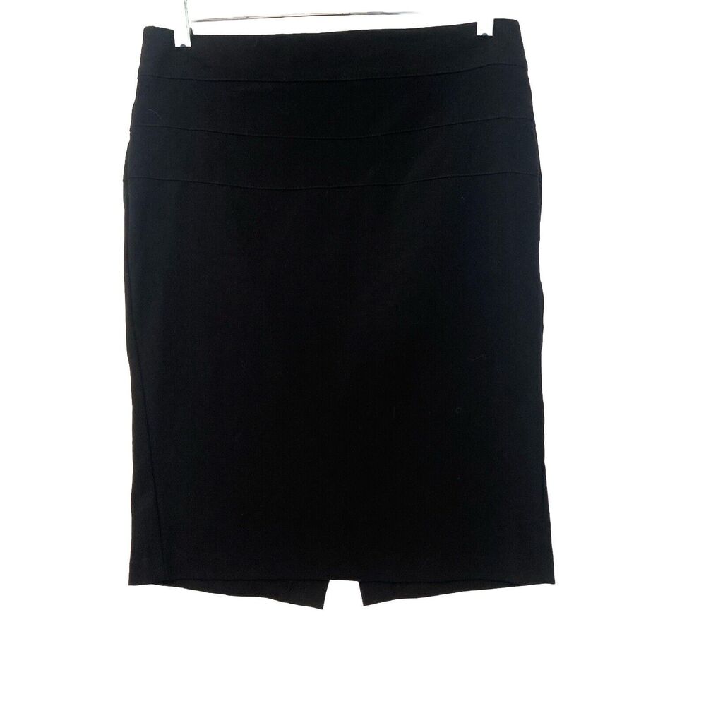 Candies Black Pencil Skirt City Fit Size  9 Slimming Technology
